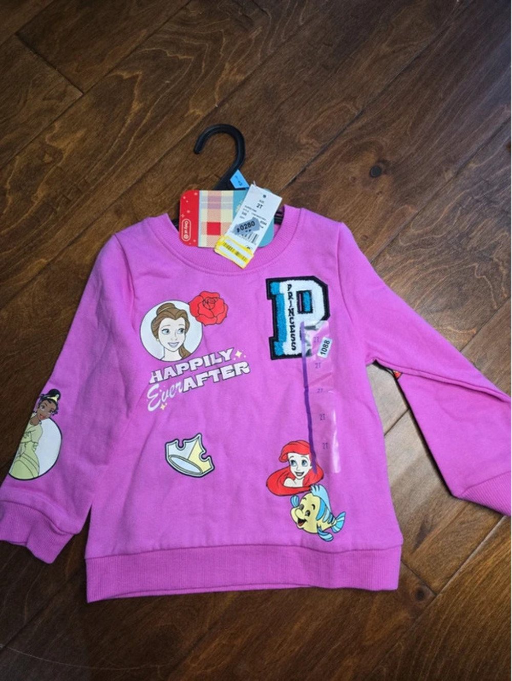 2t brand new disney princess sweatshirt item 280G7